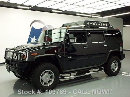 2007 hummer h2 lux 4x4 sunroof nav rear cam dvd 75k mi texas direct auto