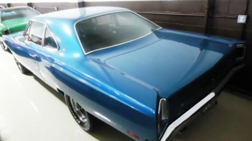 1969 road runner, roadrunner, 383 # matching, 4 speed, air grabber, b5 blue