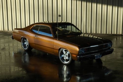 1976 plymouth duster pro touring resto mod, hemi, 5 speed, bonspeeds.