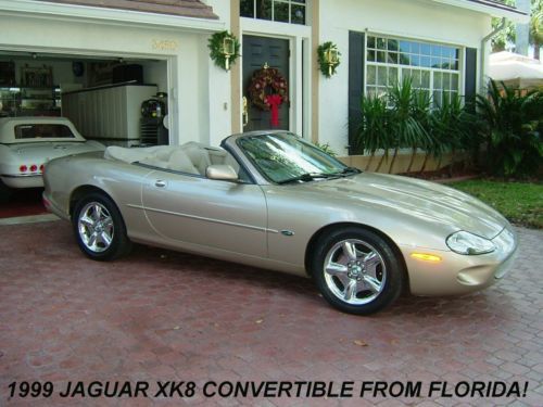 1999 jaguar xk8 convertible from florida! beautiful garage kept, no rust vehicle
