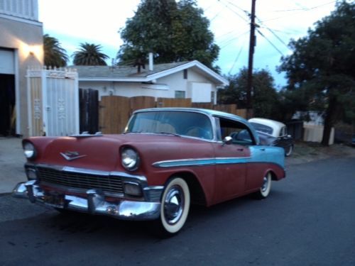 1956 chevy belair 4 door hardtop, image 2