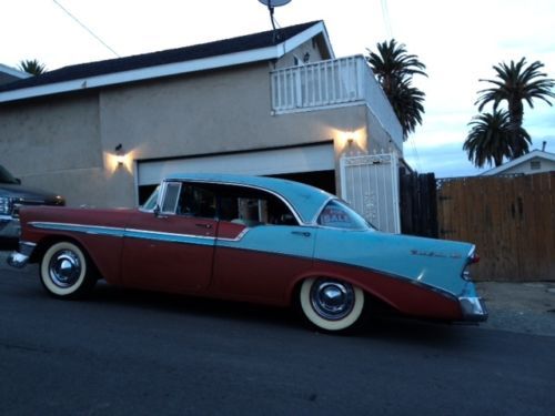 1956 chevy belair 4 door hardtop, image 7