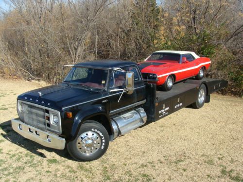 1977 dodge d700 car hauler - custom built &amp; owned by the legendary cotton owens!