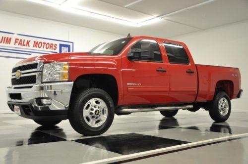 2011 2500 hd 4x4 duramax diesel crew red 6.6l trailering 4wd 12 13 for sale
