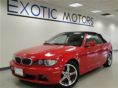 2004 bmw 330ci convt! red/tan! blk soft-top xenons htd-sts hk cd sport/prem pkg