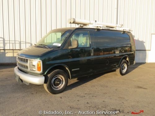 2002 chevrolet express g2500 cargo utility van 5.7l v8 auto w/ roof rack