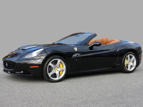 2010 ferrari california/ nero over cuoio/ hard top convertible