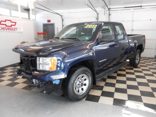 2011 gmc sierra no reserve ext cab 4x4 32k  salvage rebuildable