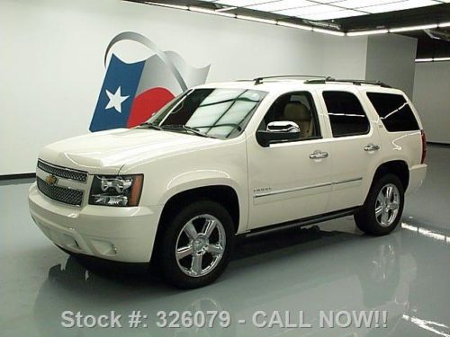 2013 chevy tahoe ltz sunroof nav dvd pwr steps 20&#039;s 4k texas direct auto