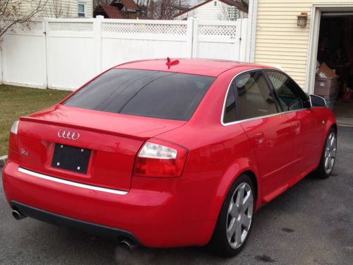 2005 Red Audi S4 4.2L Quattro - Auto-tiptronic, tinted. Heated Recaro seats, image 3