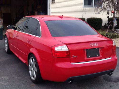 2005 Red Audi S4 4.2L Quattro - Auto-tiptronic, tinted. Heated Recaro seats, image 4