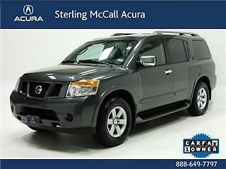 2011 nissan armada sl awd suv loaded third row seat cd one owner!