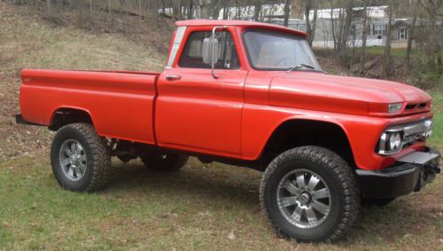 1964 chevrolet 3/4 ton 4x4 truck, 371 detroit blown 2 stroke diesel, gmc grill