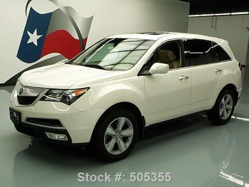 2010 acura mdx sh-awd 7-pass sunroof rear cam 18&#039;s 30k! texas direct auto