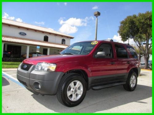 07 red xlt 2.3l i4 escape suv *sunroof *audiophile cd changer *roof rack*florida