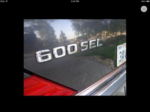 1992 Mercedes-Benz 600SEL Base Sedan 4-Door 6.0L, US $3,500.00, image 4