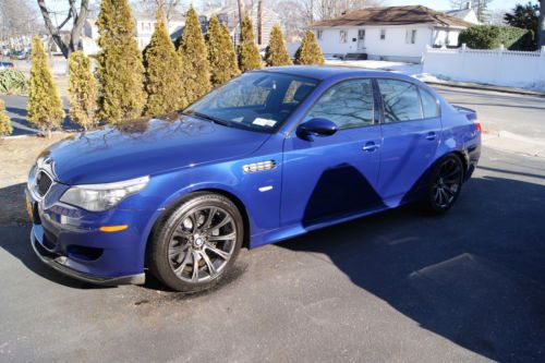 2008 bmw m5 base sedan 4-door 5.0l,very clean, rare interlagos blue metallic