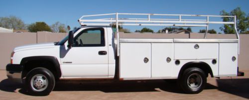 Chevrolet silverado 3500 utility service/work truck chevy 11&#039; bed w/pipe rack