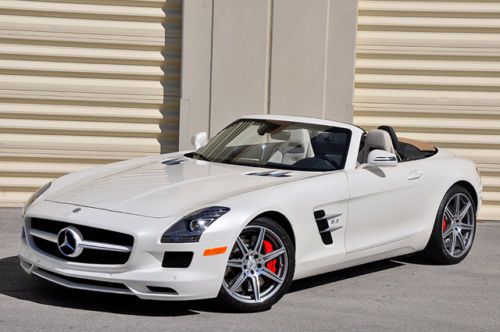 2012 mercedes-benz amg sls 63 roadster! 163 miles! warranty through 2/20/18!