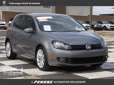 2013 vw golf tdi 2dr auto dsg diesel bluetooth sirius xm cpo low miles 42 mpg