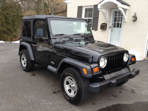 1999 jeep wrangler sport sport utility 2-door 4.0l excellent black soft top