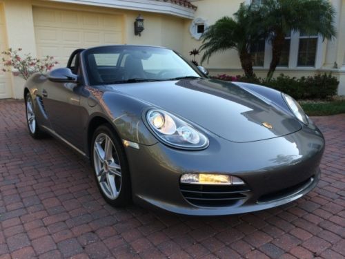 2009 porsche boxster cabrio 6-speed convertible low miles leather
