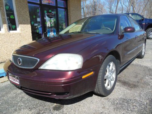 2001 mercury sable gs sedan 4-door 3.0l only 80000 miles cheap commuter car nj