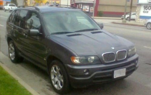 Bmw x5 - 2003 charcoal grey 4.4i black interior wood trim - very low milage