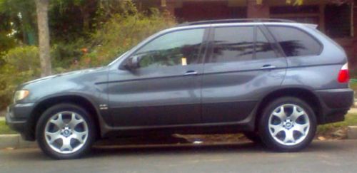 BMW X5 - 2003 Charcoal grey 4.4i black interior wood trim - very low milage, image 2