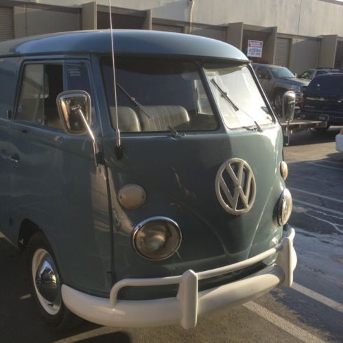 1966 vw bus dove blue panel