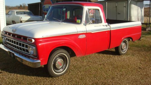 1965 f-100  short bed custom cab factory over drive 390 v4 12,000 miles on motor