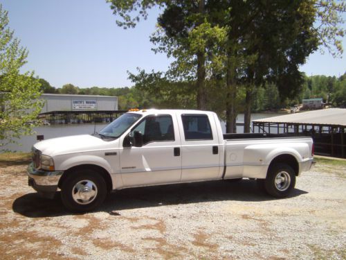 2002 ford f350 xlt crew cab 2wd dually 7.3 powerstroke diesel all power  nice