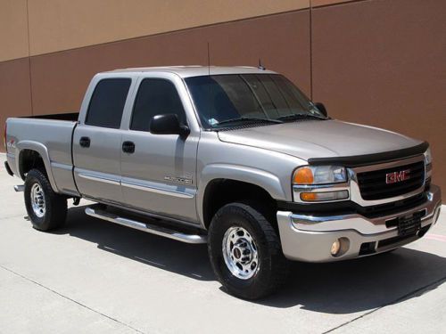 2003 gmc sierra k2500hd slt crew cab short bed 6.6l duramax diesel 4x4 rust free