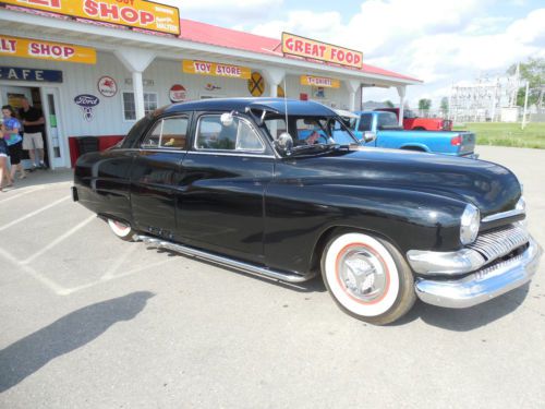 1951 mercury lead sled flathead v8 automatic tranny shaved. black on black