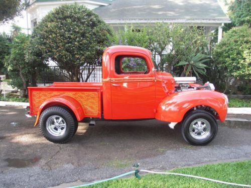 1940 ford pickup gasser straight axle hotrod big block chevy just built awesome!