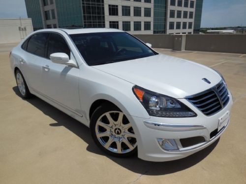 2013 hyundai equua signature navigation- 19 chrome wheels-  htd &amp; ac seats-