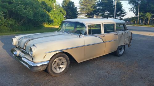 1956 pontiac chieftain wagon v8 hotrod no insurance accident was cool