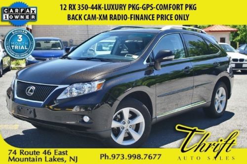 12 rx 350-44k-luxury pkg-gps-comfort pkg-back cam-xm radio-finance price only