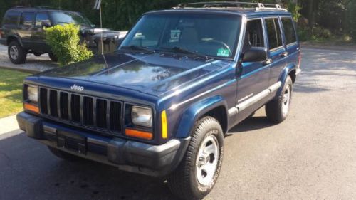2000 jeep cherokee sport blue 4-dr 4wd