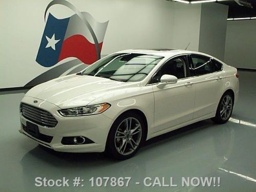 2013 ford fusion titanium ecoboost sunroof nav 19&#039;s 10k texas direct auto