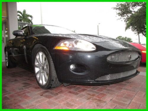 07 midnight black 4.2l v8 xk convertible *navigation *heated seats *cd changer