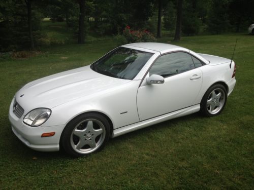 Mercedes-Benz SLK 320   2001 WHITE hard top convertible  40,000 miles, US $13,400.00, image 12