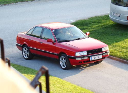 1995 audi 90 4 dr- 136k- red - $600 (cliffside park)