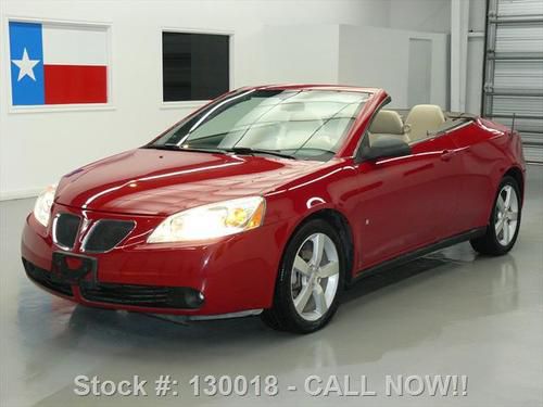 2007 pontiac g6 gt convertible auto spoiler 18's 45k mi texas direct auto