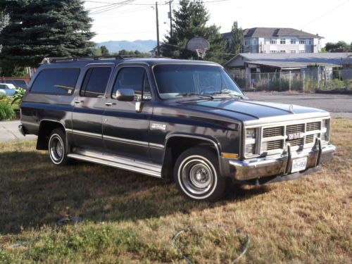 1987 87 gmc chev chevrolet suburban sierra classic 3rd seat 350 fuel injected