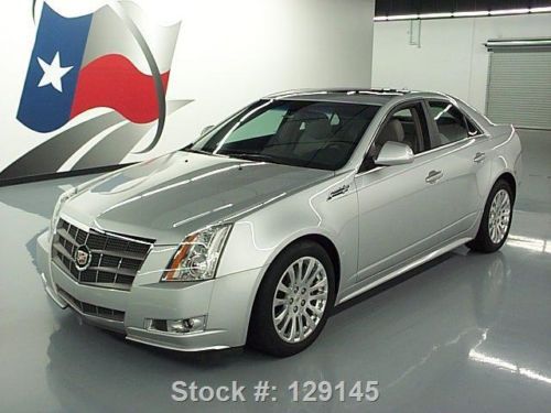 2010 cadillac cts premium pano sunroof navigation 21k texas direct auto