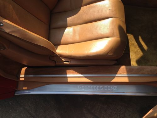 1991 Mercedes 500SL SL500 NO RESERVE Excellent Condition Signal Red/Palomino!!!, US $9,900.00, image 9