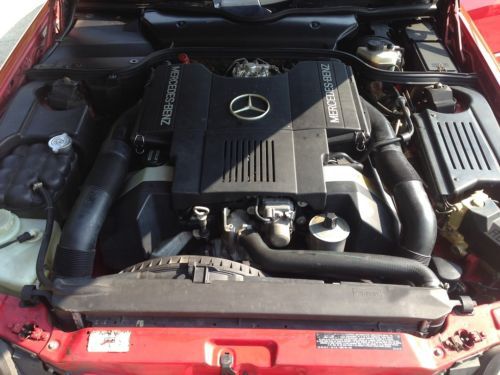 1991 Mercedes 500SL SL500 NO RESERVE Excellent Condition Signal Red/Palomino!!!, US $9,900.00, image 11