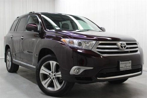 2011 toyota highlander navigation leather one owner jbl audio moon roof 4wd