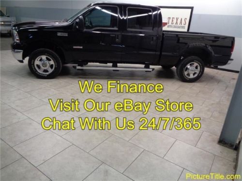 06 f250 xlt 4x4 crew cab powerstroke diesel carfax certified we finance texas